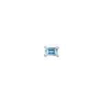 BVLA BVLA Prong Baguette with Swiss Blue Topaz