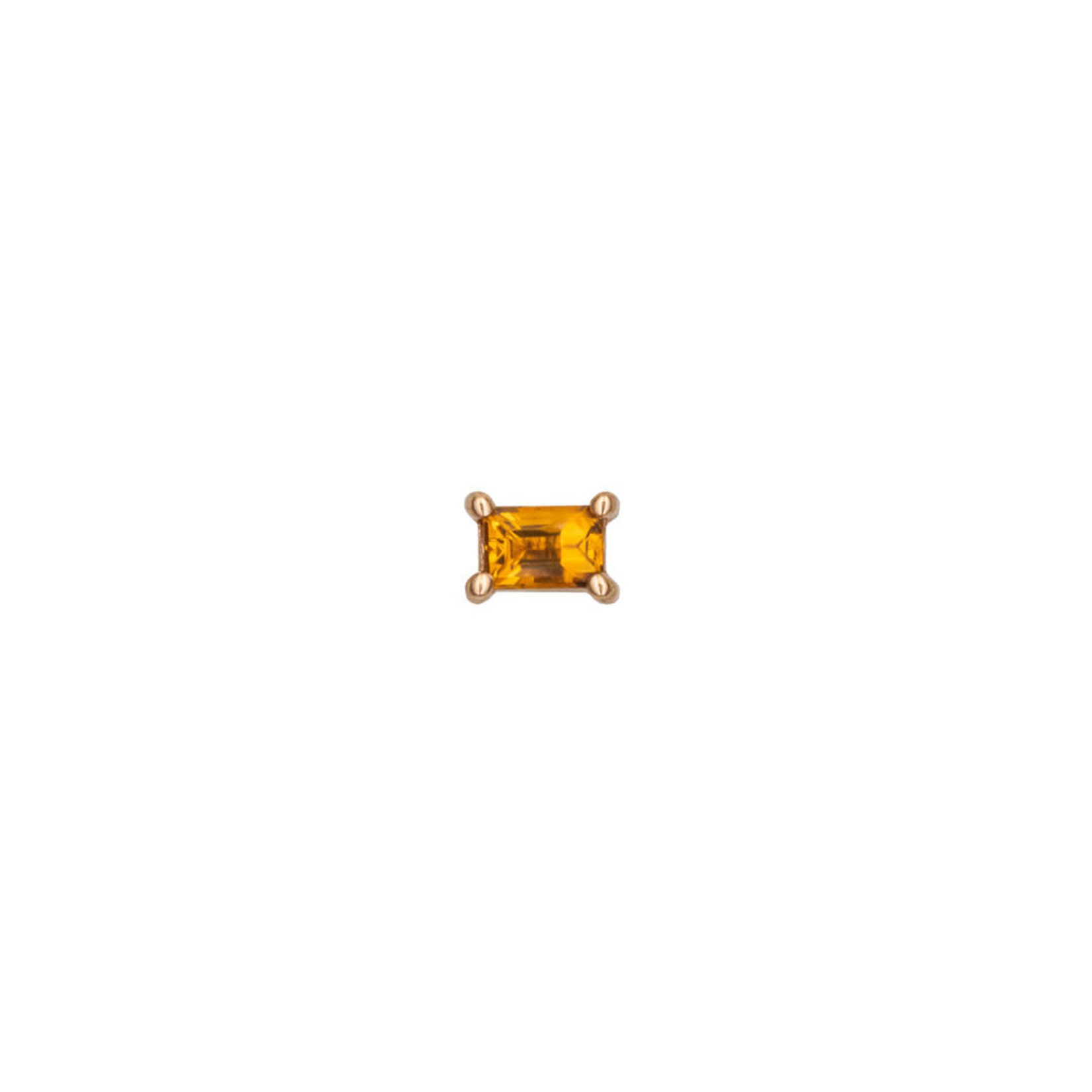 BVLA BVLA press fit prong baguette with 3x2 AA Citrine
