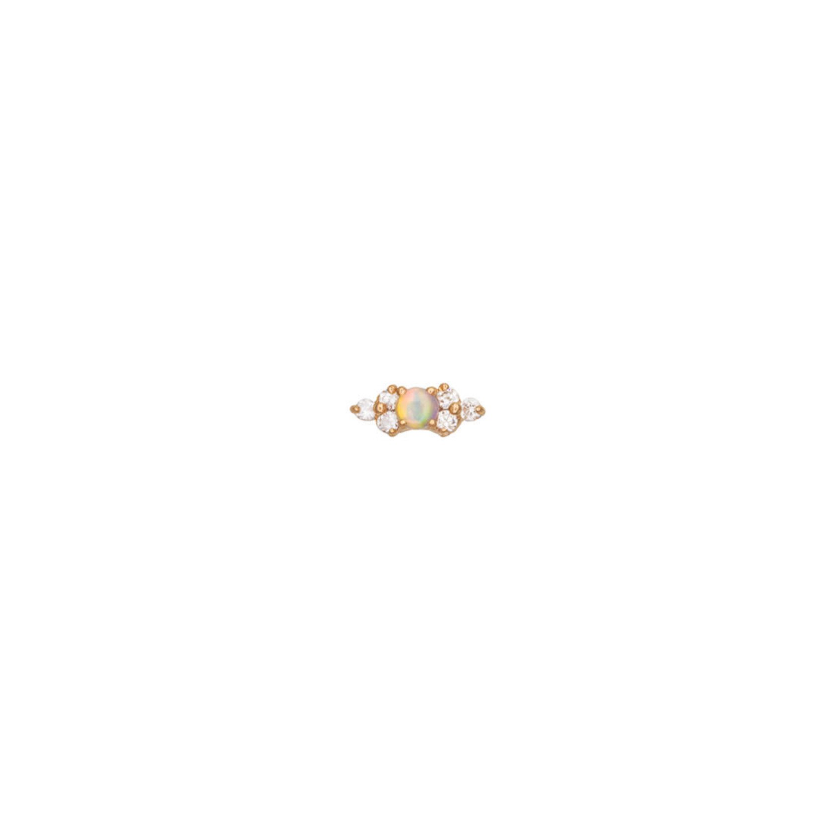 BVLA BVLA "Embrace" threaded end with 6x 1.0 VS1 diamond and 2.0 AAA white opal