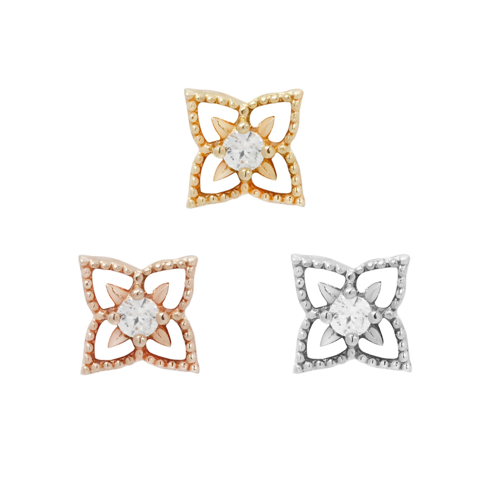 Buddha Jewelry Organics Buddha Jewelry Organics "Honor" press fit end with 2.0 CZ