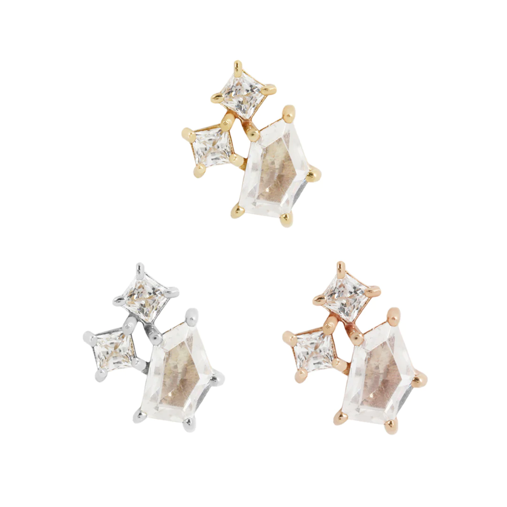 Buddha Jewelry Organics Buddha Jewelry Organics "Lyra" press fit end with CZ cluster