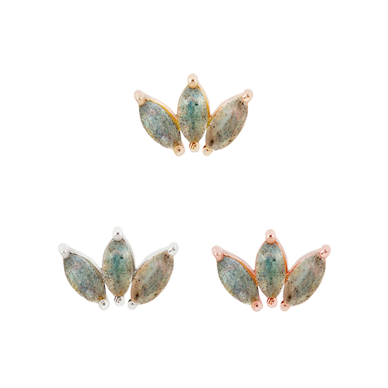Buddha Jewelry Organics Buddha Jewelry Organics "Moet" press fit end with Labradorite