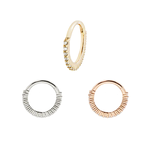 Buddha Jewelry Organics BJO "Radiant" Clicker with CZ