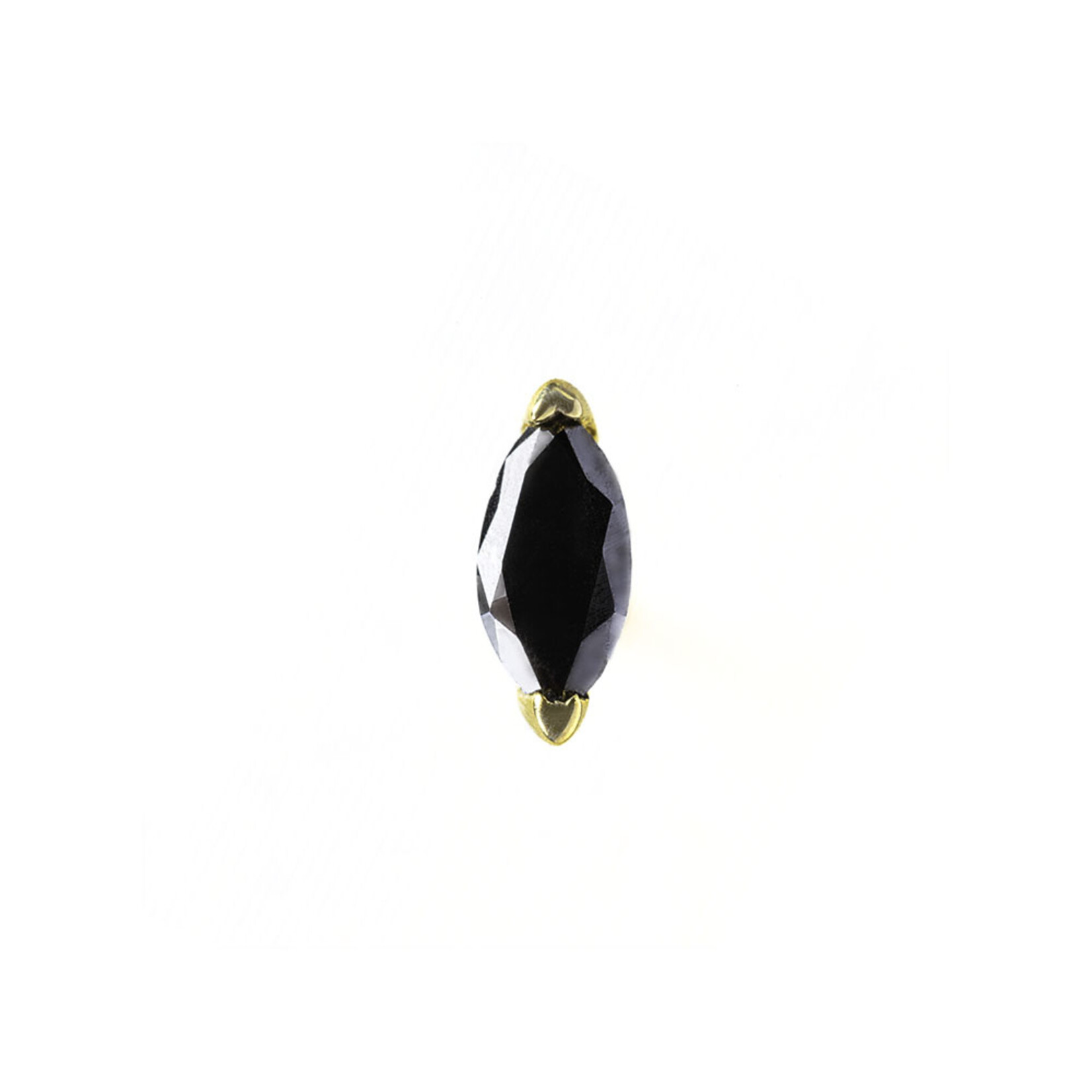 BVLA BVLA "V-Prong Marquise" press fit end with 3x1.5 black diamond