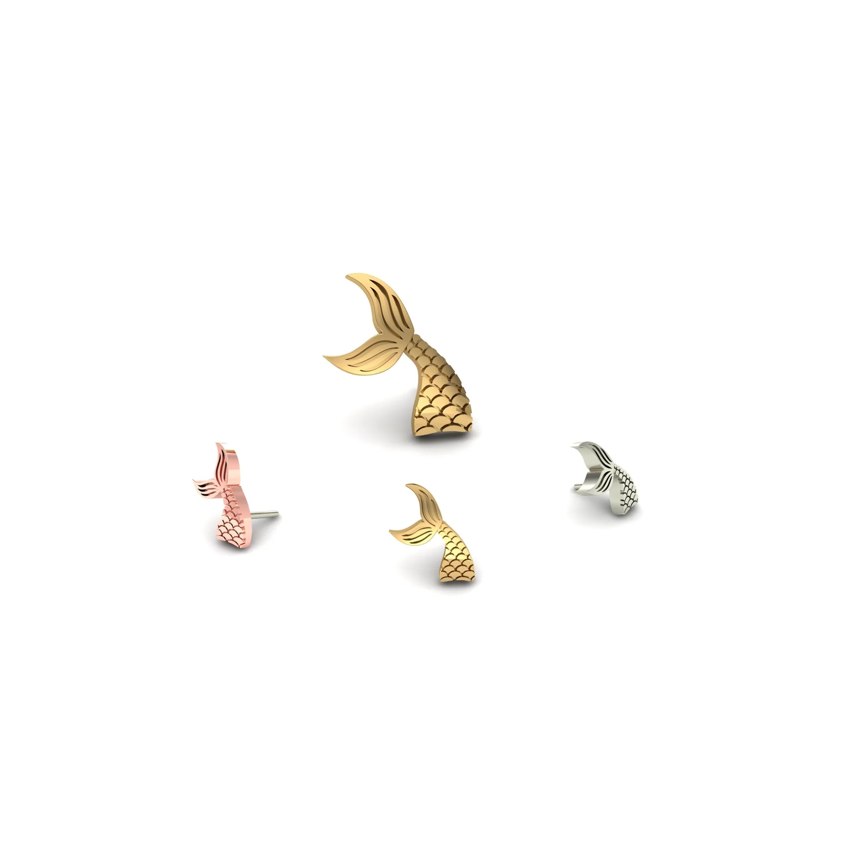 Mushroom Body Jewelry Mushroom Body Jewelry "Mermaid Tail" press fit end