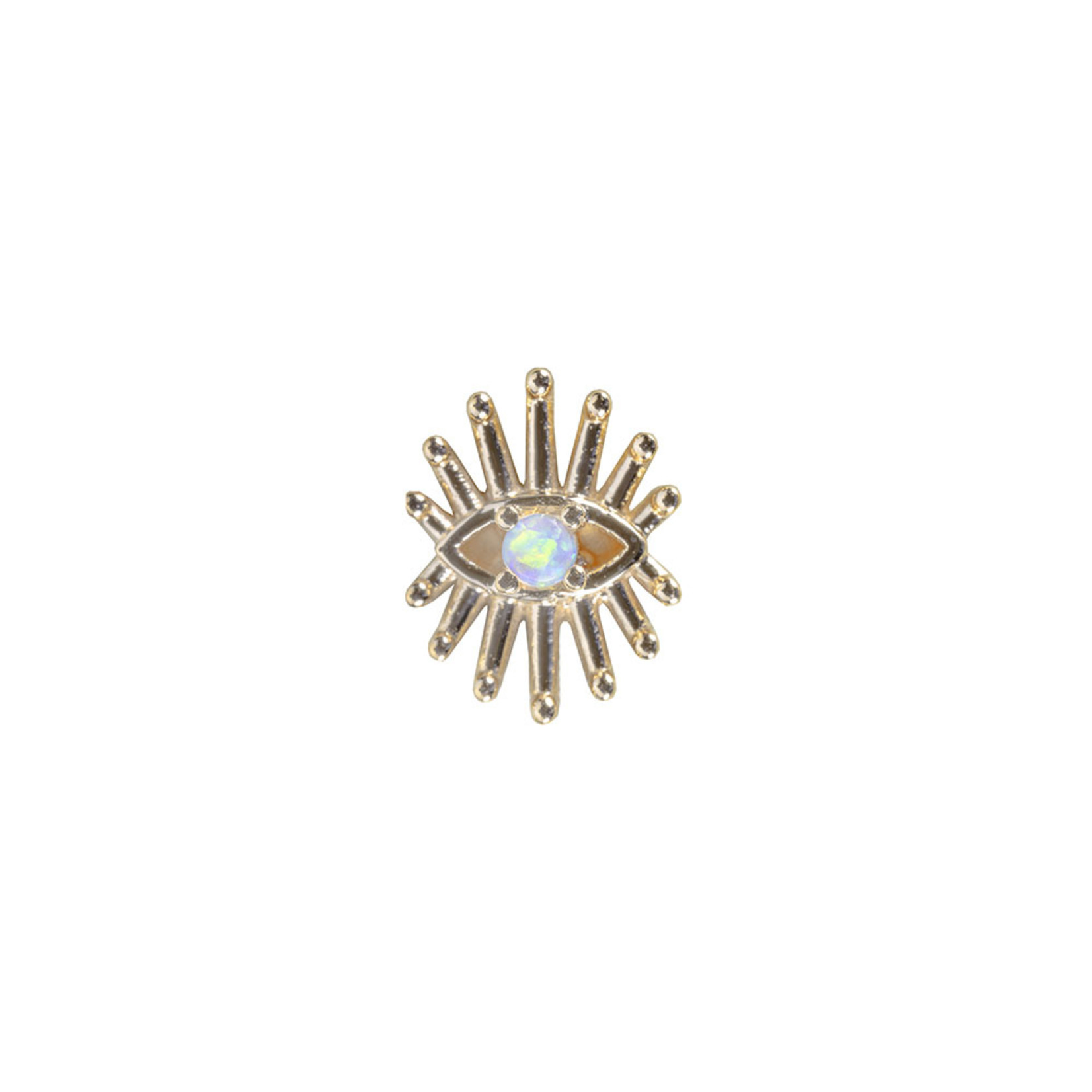 BVLA BVLA "Trixy" threaded end with AA white opal