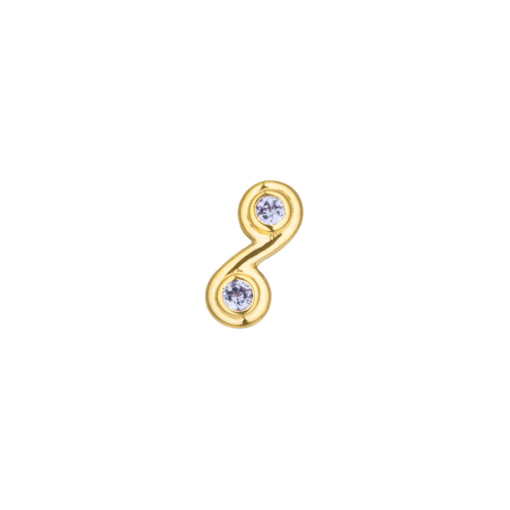 BVLA BVLA "Double gem swirl" threaded end with 1.5 AA Tanzanite