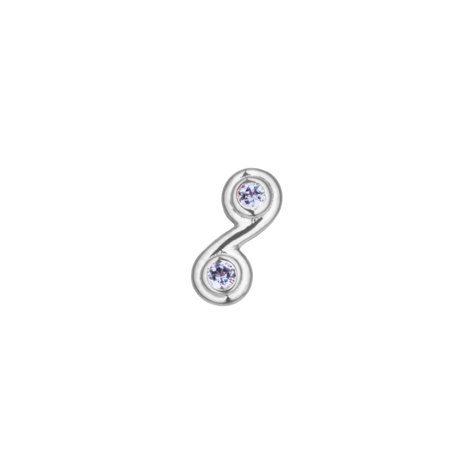 BVLA BVLA "Double gem swirl" threaded end with 1.5 AA Tanzanite