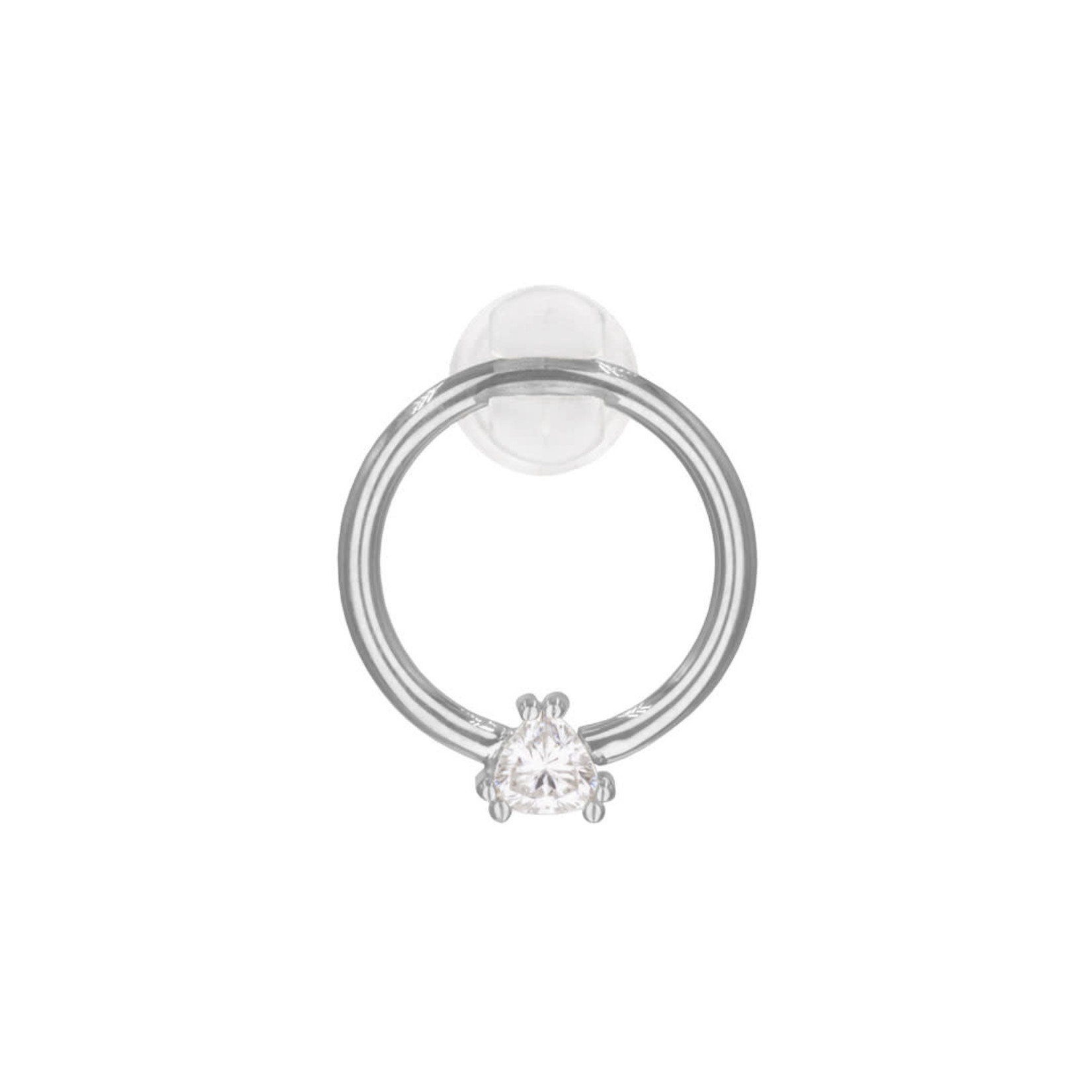 BVLA BVLA 16g "Tanti" fixed ring with 3.0 CZ trillion