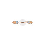 BVLA BVLA Curved Barbell with White Opal