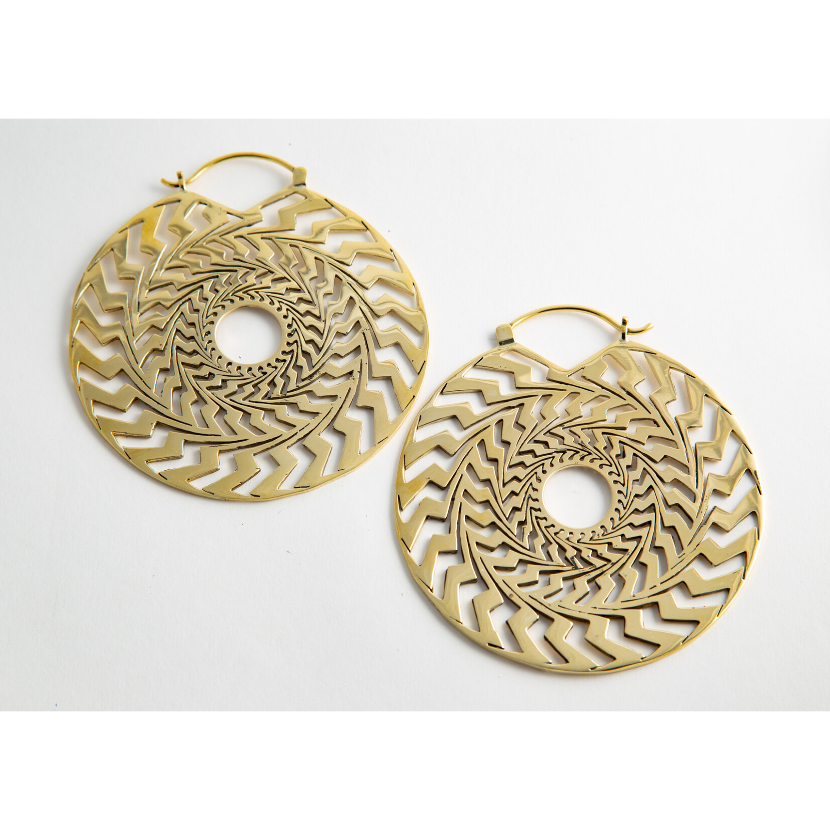 Diablo Organics Diablo Organics brass "Jazz" hoops