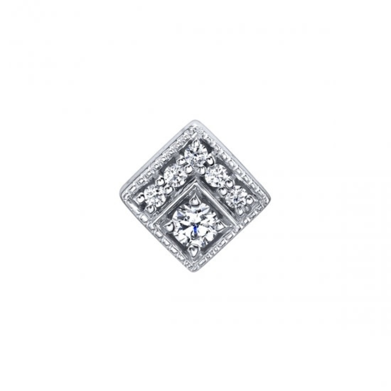 BVLA BVLA "Endymion Square" threaded end with 5x 1.0 CZ & 2.0 CZ