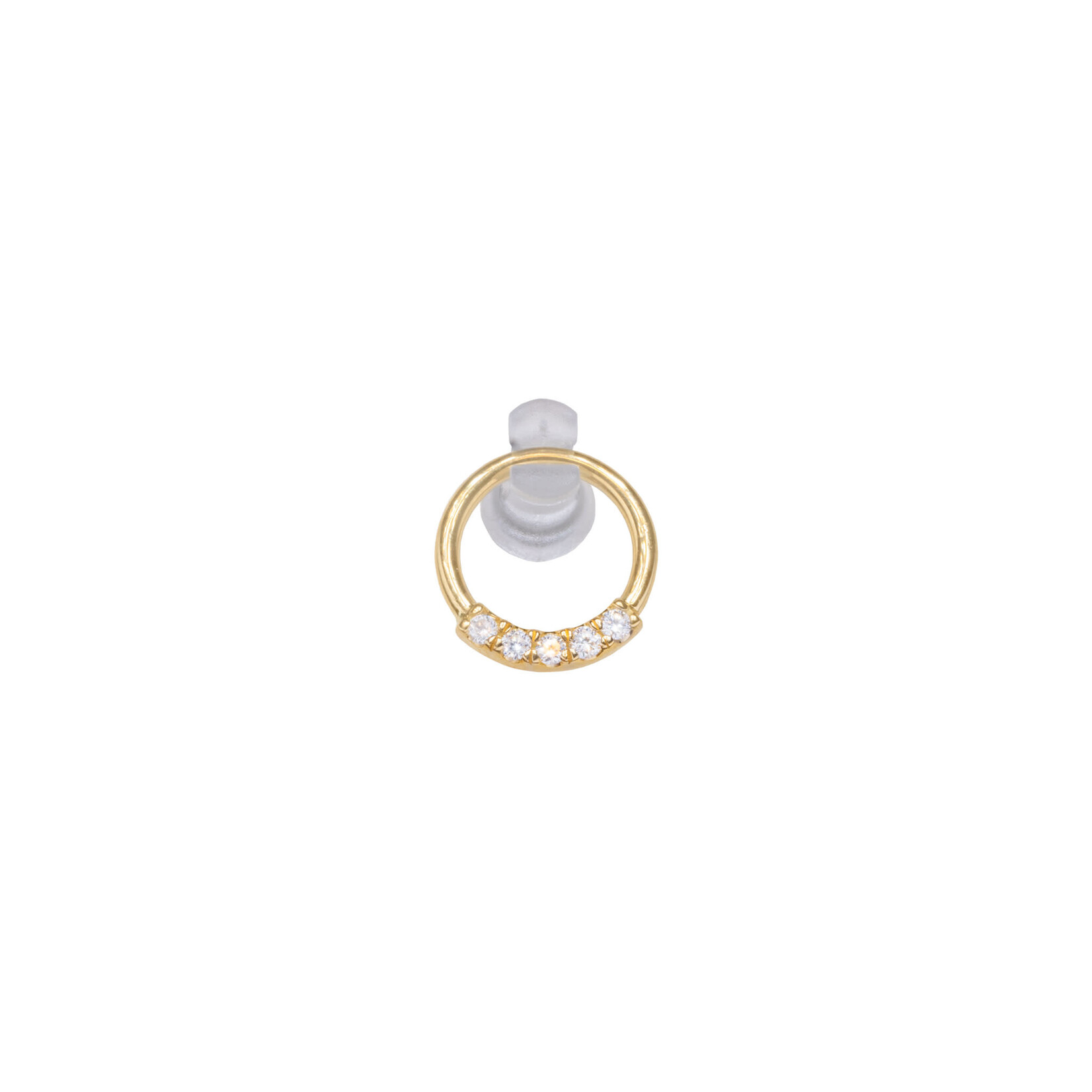 BVLA 16g BVLA "Blaze 5" seam ring with 5x 1.5 VS1 diamonds