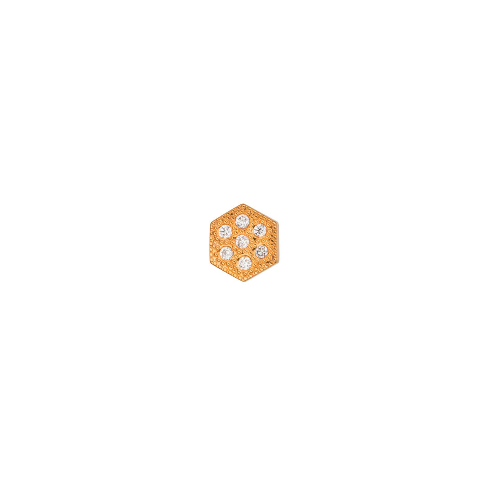 BVLA BVLA "Pave Hexagon" threaded end with 7x 1.0 VS1 diamonds