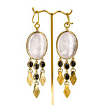 Diablo Organics Diablo Organics Brass "Jollie" with Quartz & Black Obsidian