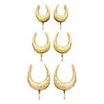 Diablo Organics Diablo Organics Brass Hammered Saddle Spreader Hooks