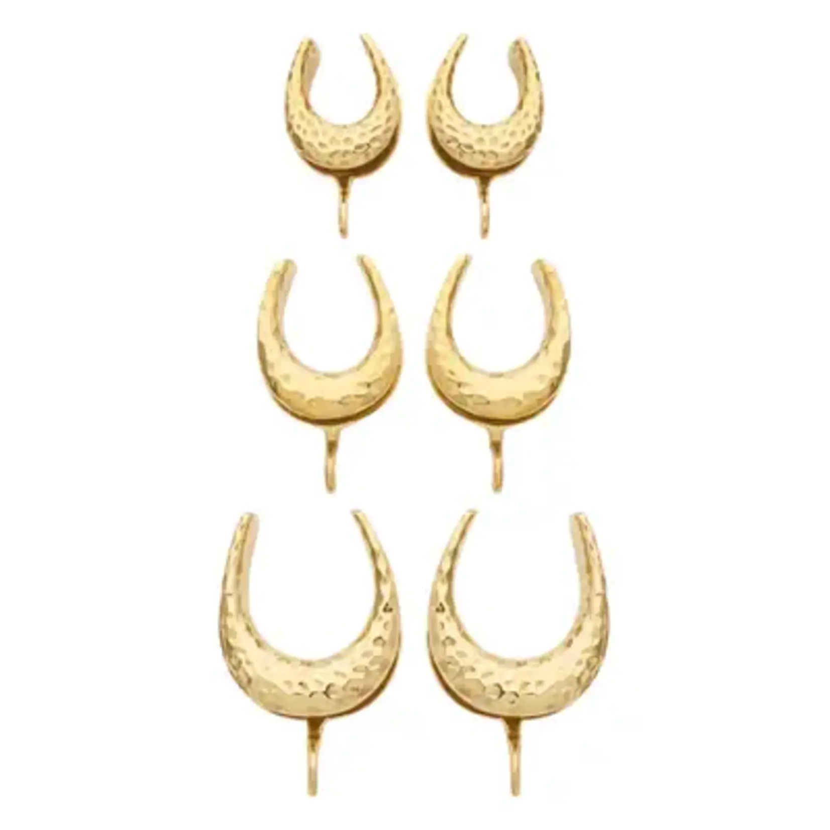 Diablo Organics Diablo Organics brass hammered saddle spreader hooks