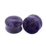 Diablo Organics Diablo Organics Double Flared Amethyst Plugs