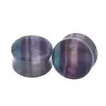 Diablo Organics Diablo Organics Double Flared Fluorite Plugs