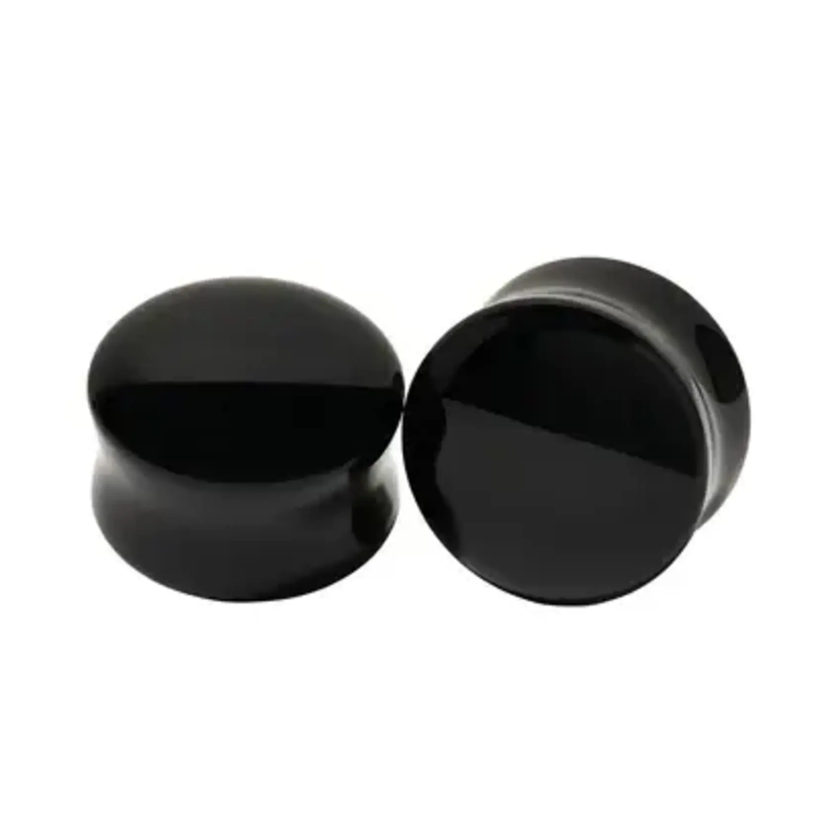 Diablo Organics Diablo Organics double flared Black Obsidian plugs