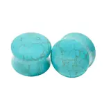 Diablo Organics Diablo Organics Double Flared Turquoise Plugs