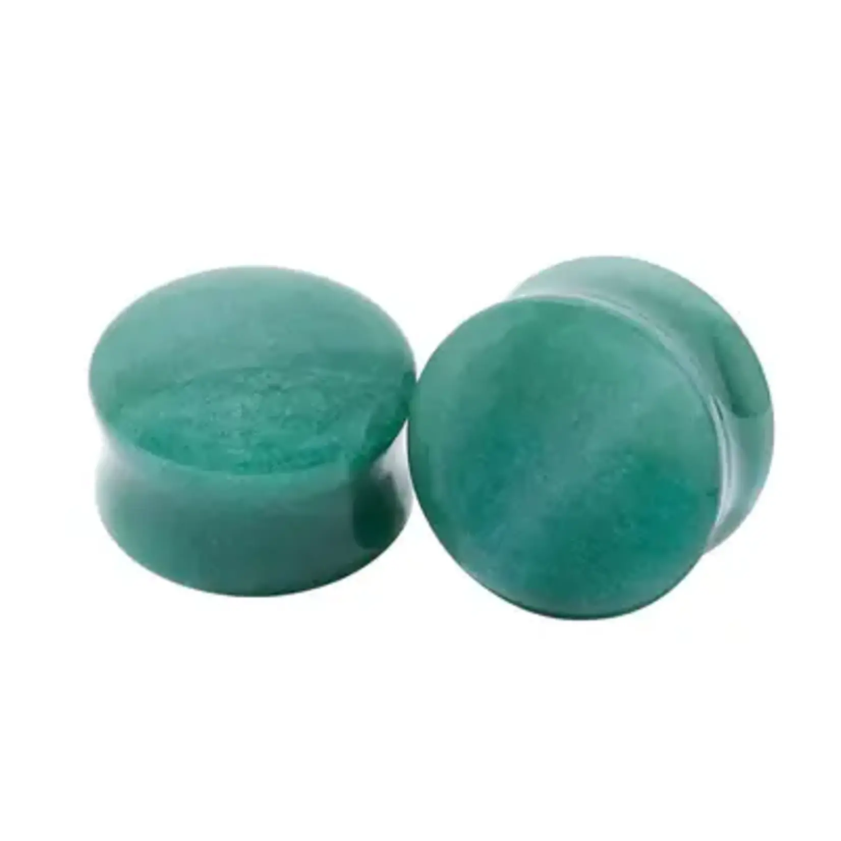 Diablo Organics Diablo Organics double flared Green Aventurine plugs