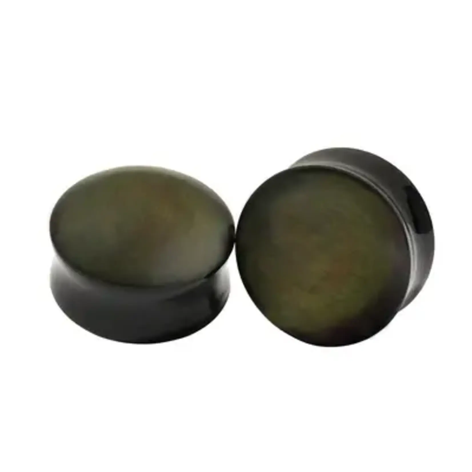 Diablo Organics Diablo Organics double flared rainbow obsidian plugs