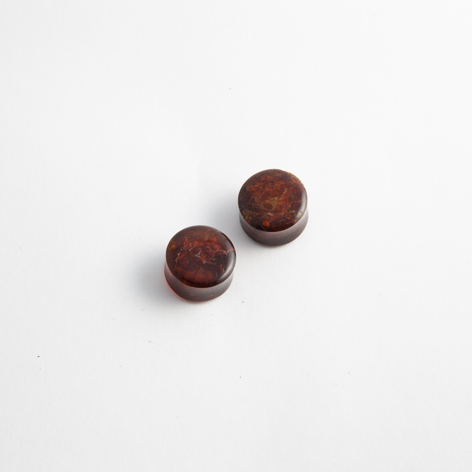 Diablo Organics Diablo Organics double flared  baltic amber plugs