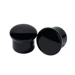 Diablo Organics Diablo Organics Single Flared Black Obsidian Plug