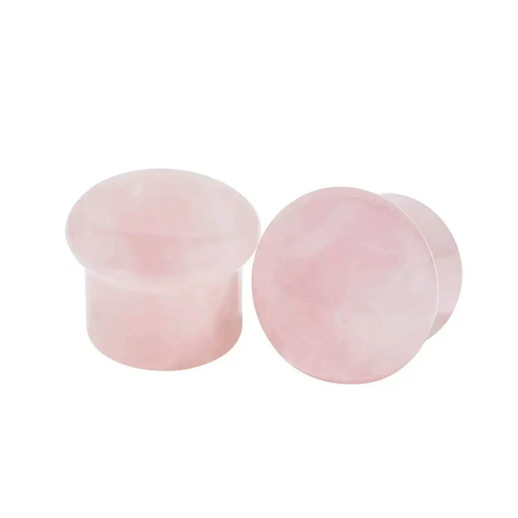 Diablo Organics Diablo Organics Single Flared Rose Quartz Plug