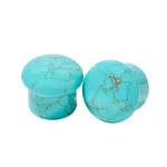 Diablo Organics Diablo Organics Single Flared Turquoise  Plug
