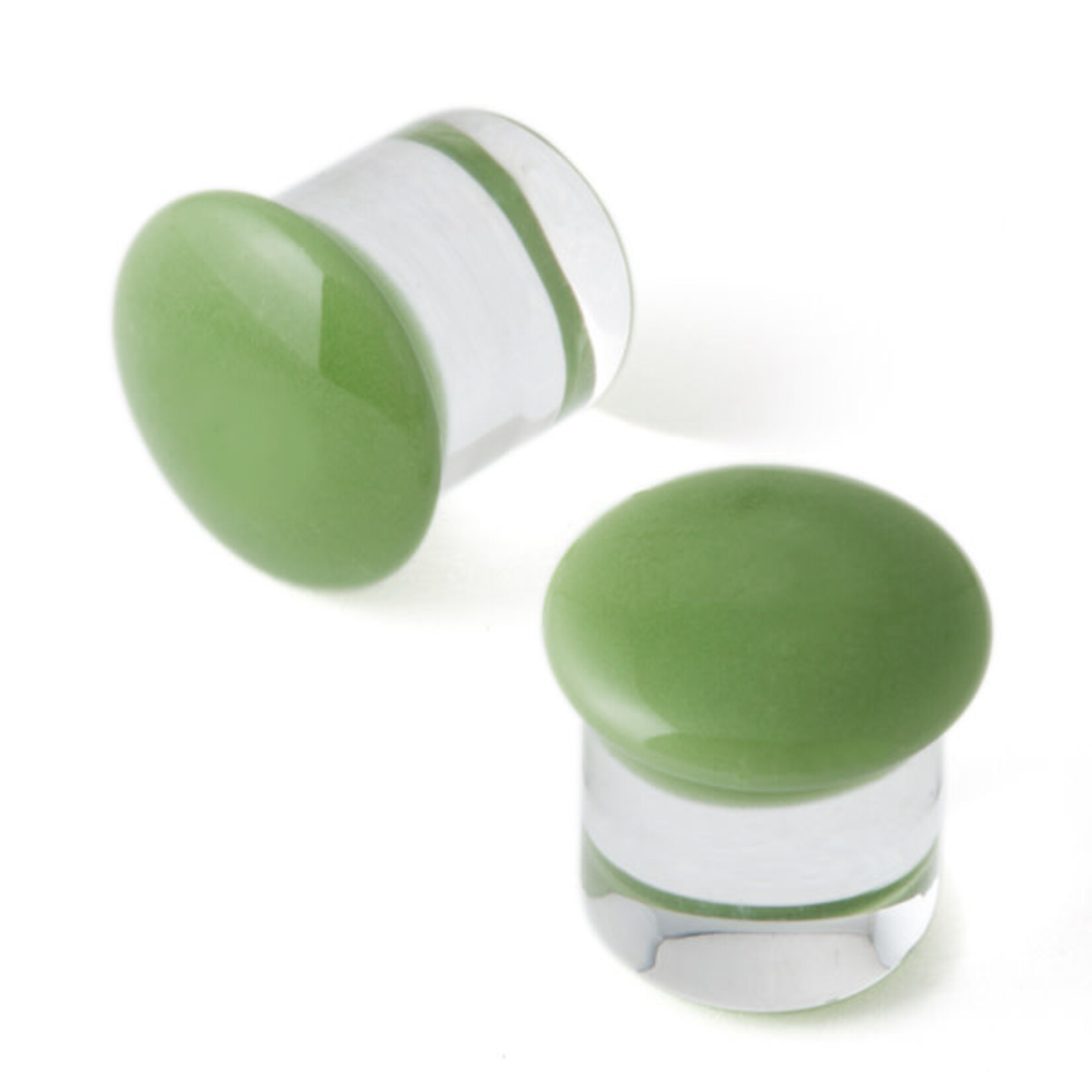 Gorilla Glass Gorilla Glass single flare Olive color front plugs