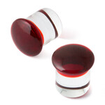 Gorilla Glass Gorilla Glass Single Flare Ruby Color Front Plugs