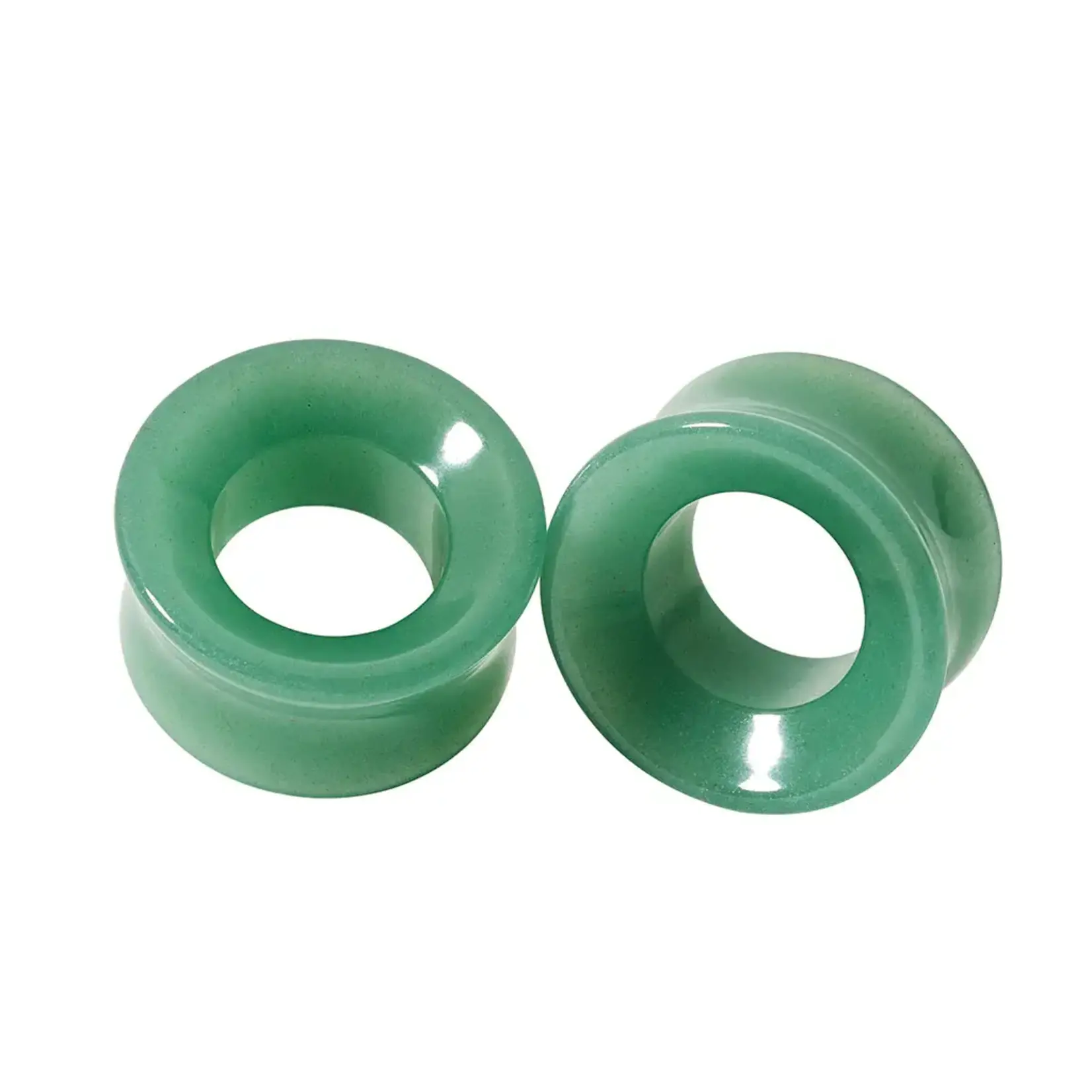 Diablo Organics Diablo Organics Double Flared Green Aventurine Eyelets