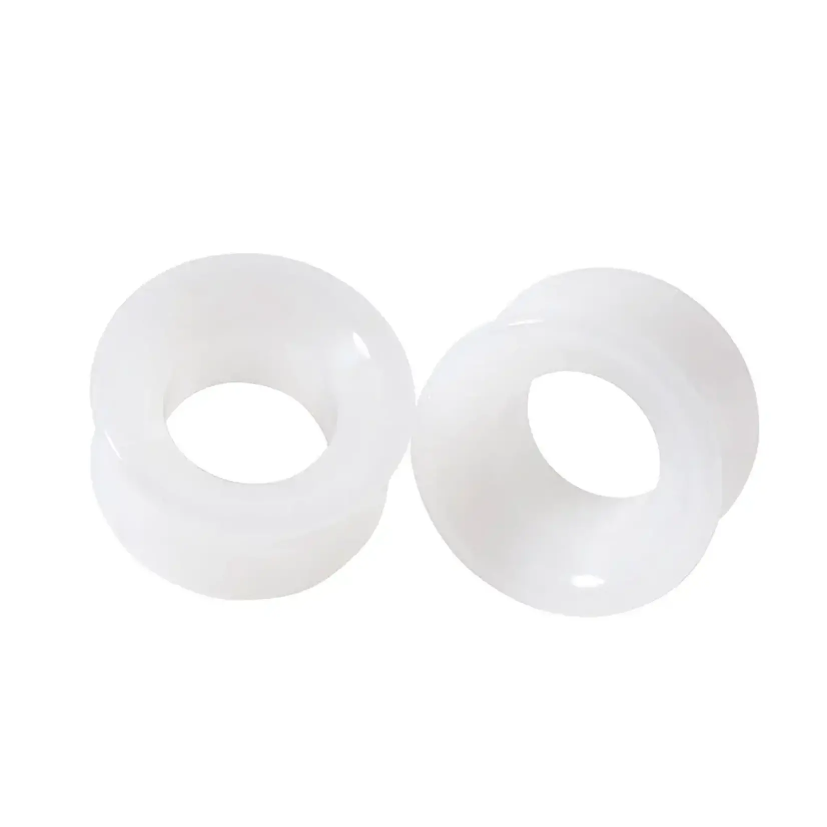 Diablo Organics Diablo Organics Double Flared White Jade Eyelets