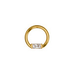 BVLA BVLA 16g Fixed Ring with CZ Baguette