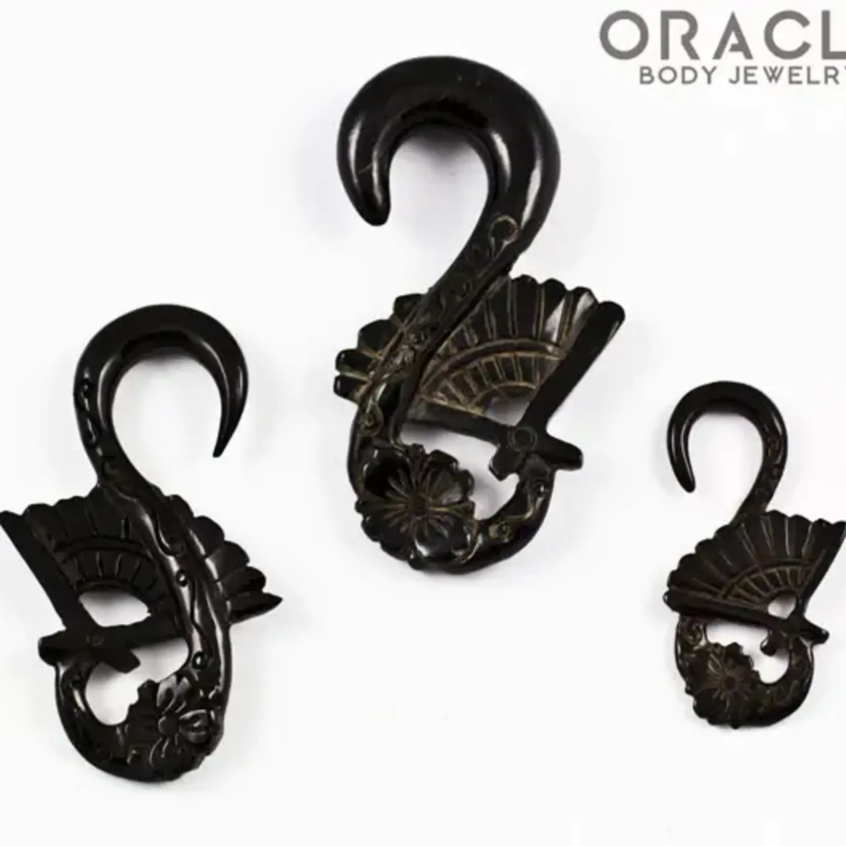 Oracle Oracle Body Jewelry 10g buffalo horn "Geisha" hanging design