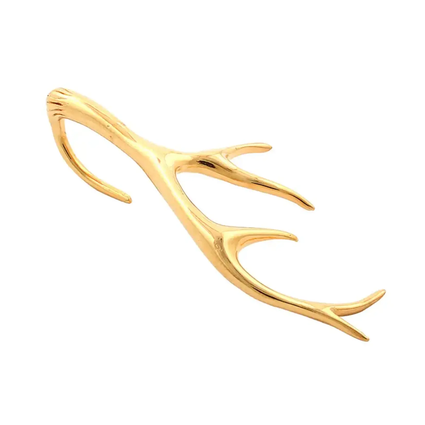 Tawapa Tawapa yellow gold plated "Antlers" hanging design