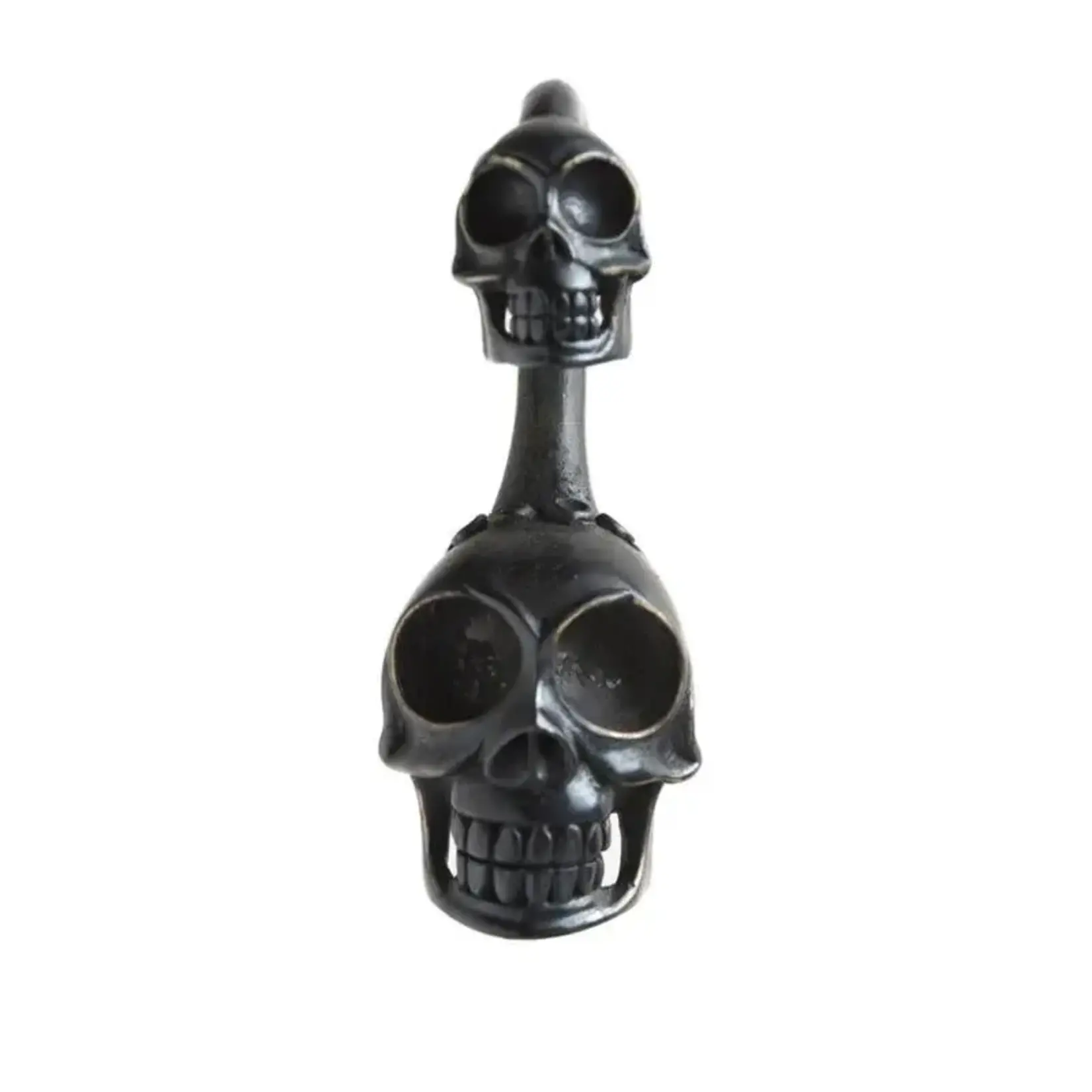 Tawapa Tawapa gunmetal black double skull weights