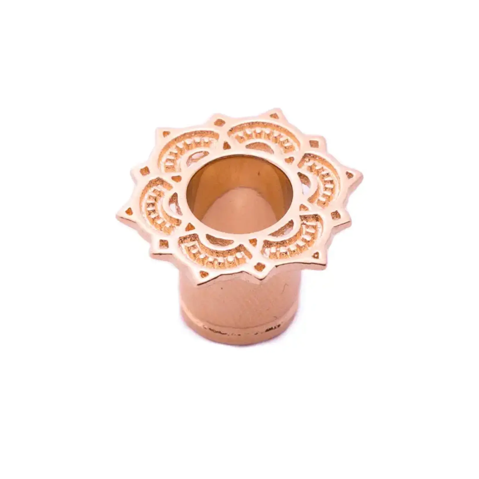 Tawapa Tawapa rose gold plate single flared Lotus eyelets