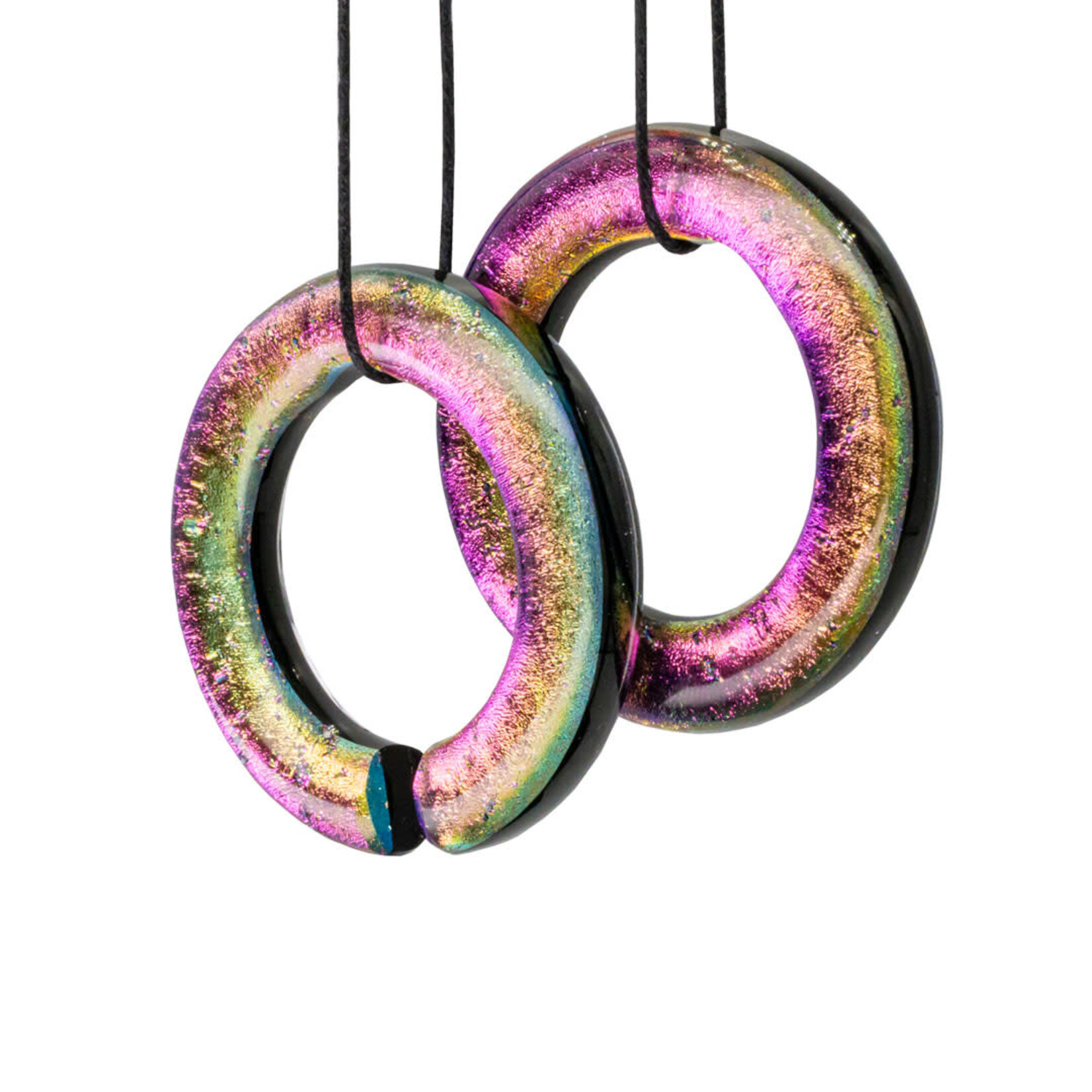 Gorilla Glass Gorilla Glass pink dichroic hoop. Must be at least 0g