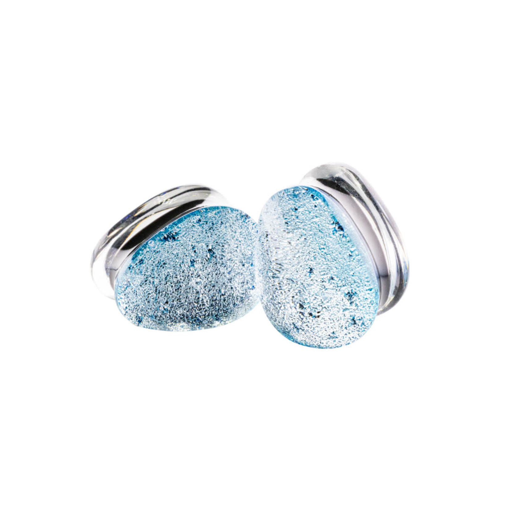 Gorilla Glass Gorilla Glass dichroic teardrop double flared plugs