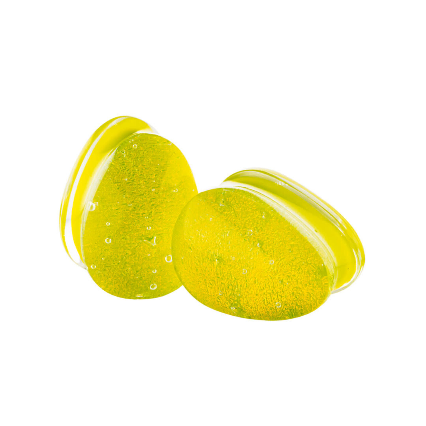 Gorilla Glass Gorilla Glass dichroic teardrop double flared plugs