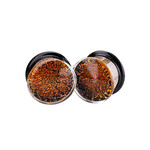 Gorilla Glass Gorilla Glass Red Gold Dichroic Plugs