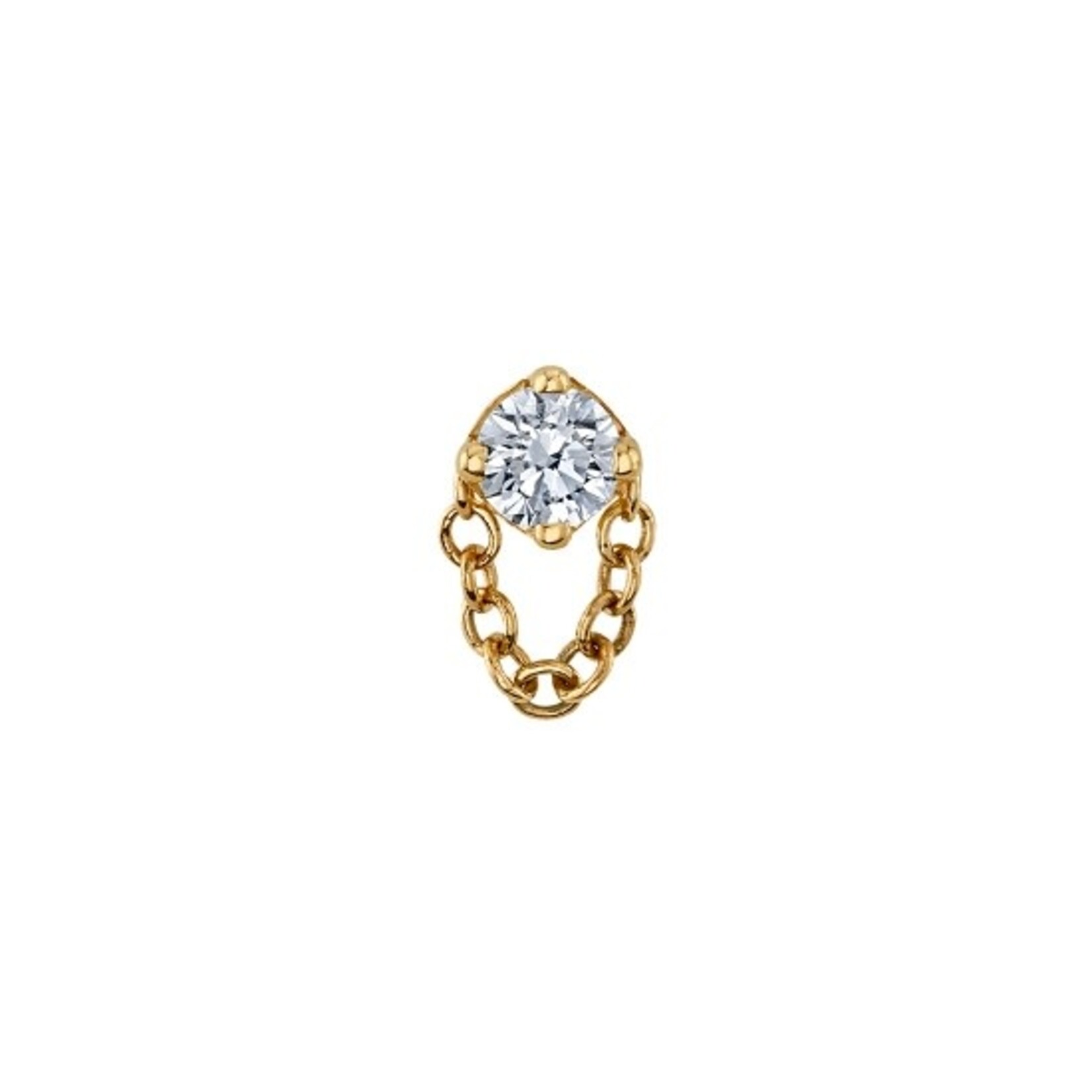 BVLA BVLA "Rianna" threaded end with chain and 2.5 CZ