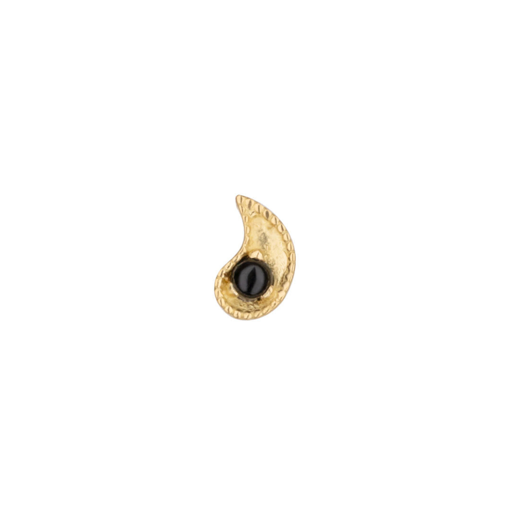 BVLA BVLA Paisley press fit end with 1.75 Onyx Cabochon