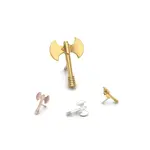 Mushroom Body Jewelry Mushroom 8x5.5 "Double Headed Axe"