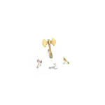 Mushroom Body Jewelry Mushroom 8x5.5 "Double Headed Axe"