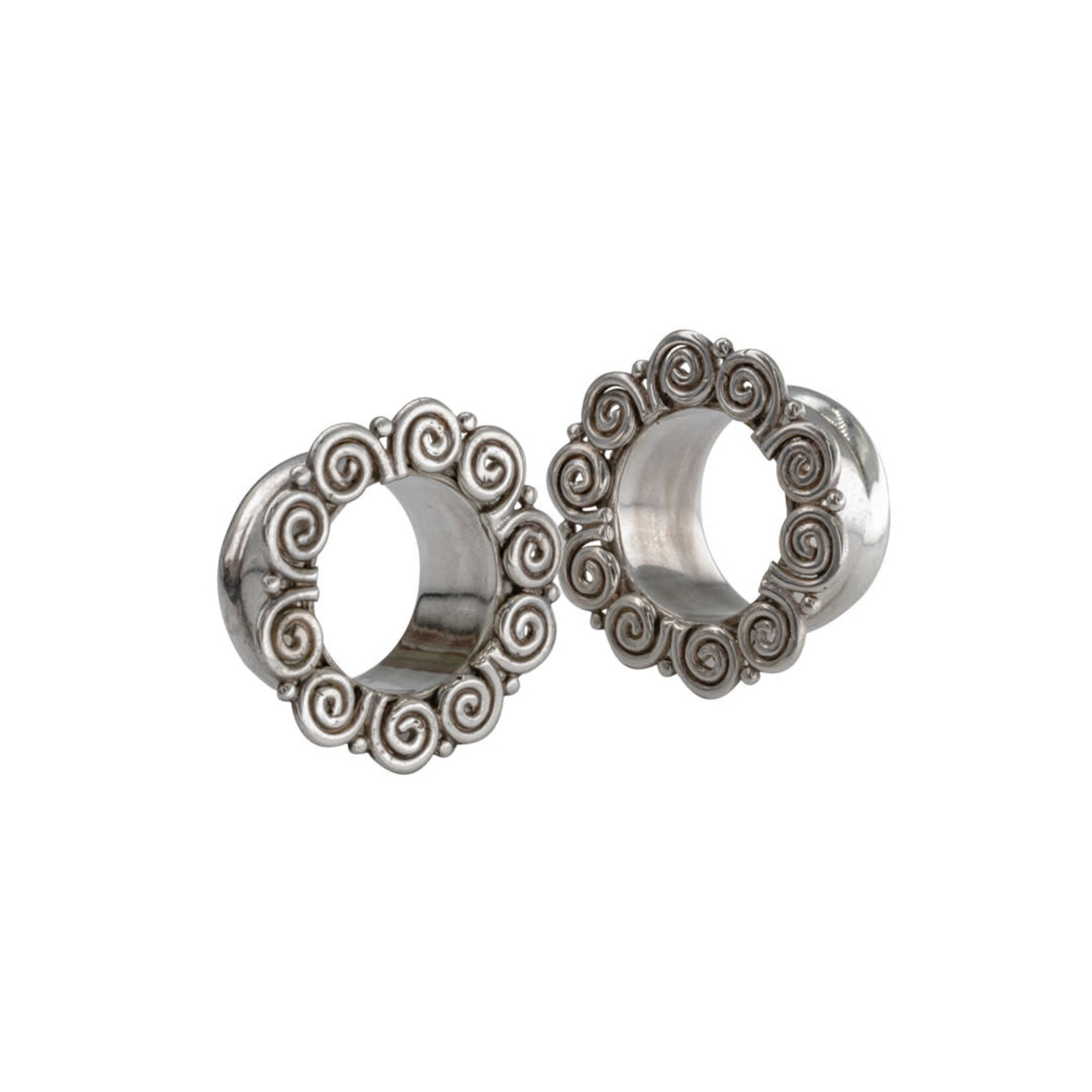 Tawapa Tawapa 5/8 silver "Ornate Eyelet" double flared eyelet