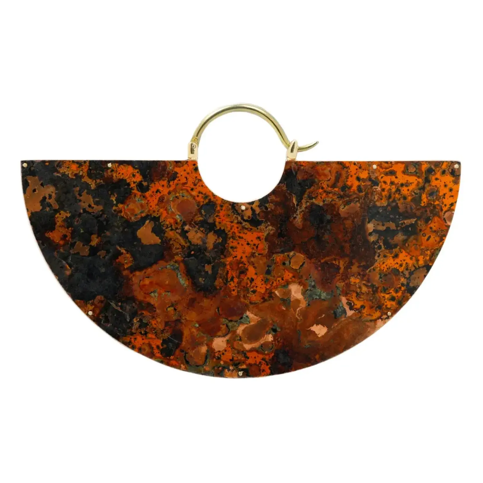 Quetzalli jewelry Queztalli copper "Equinox" hanging design with titanium clasp